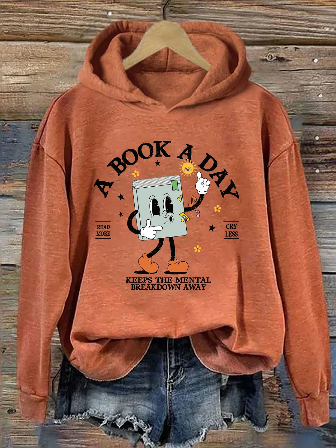 A Book A Day Keep The Mental Breakdown Away Hoodie