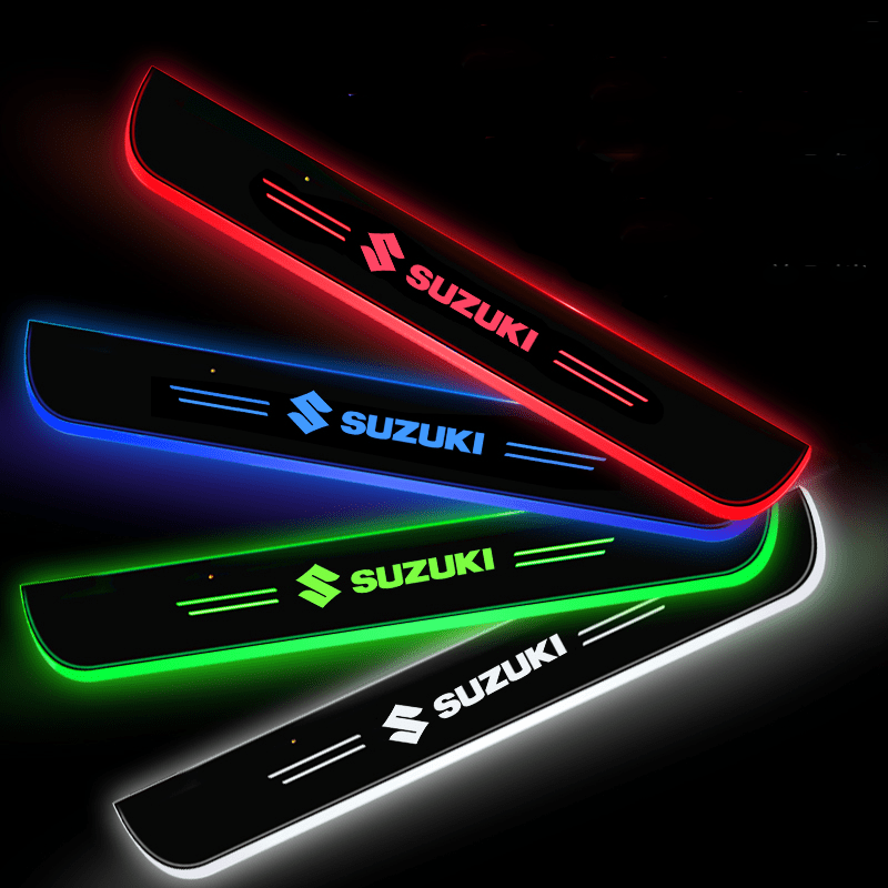 Suzuki-Compatible Smart LED Color Car Door Sill Protector