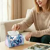 Blue Butterfly DIY PULeather Diamond Painting Tissue Box for Adults Beginners Gem Art Painting Napkin Holder for Living Room Bedroom Bathroom Table Decor