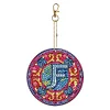 >SALE<A-Z 26 Letters Double Sided Special Shape Diamond Painting Keychain Pendant (F)