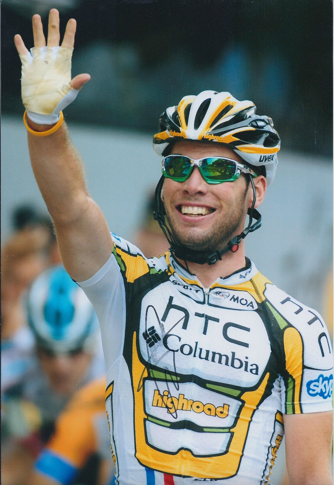 Mark CAVENDISH Signed 12x8 Autograph Photo Poster painting AFTAL COA Manx Missile Cyclist RARE