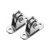 2/4Pcs Bearing Silent Wheel Loading 176 Lb Pulley Block Kit Wall-Mounted Pulley