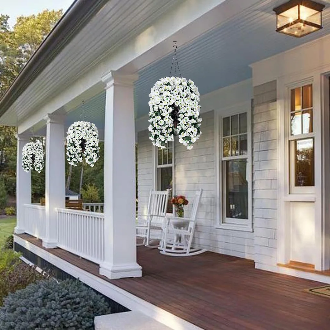 🔥On Sale🔥Artificial Faux Hanging Flowers Plants - UV resistant. Waterproof .Windproof