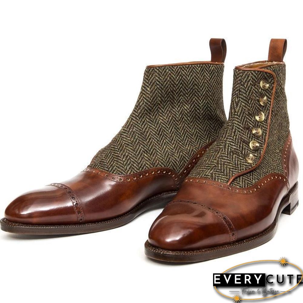 Handmade Elegant Vintage Chelsea Button Boots