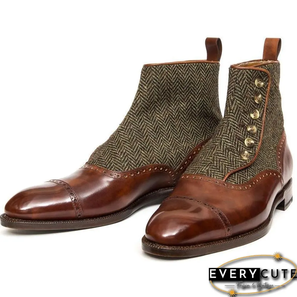 Handmade Elegant Vintage Chelsea Button Boots