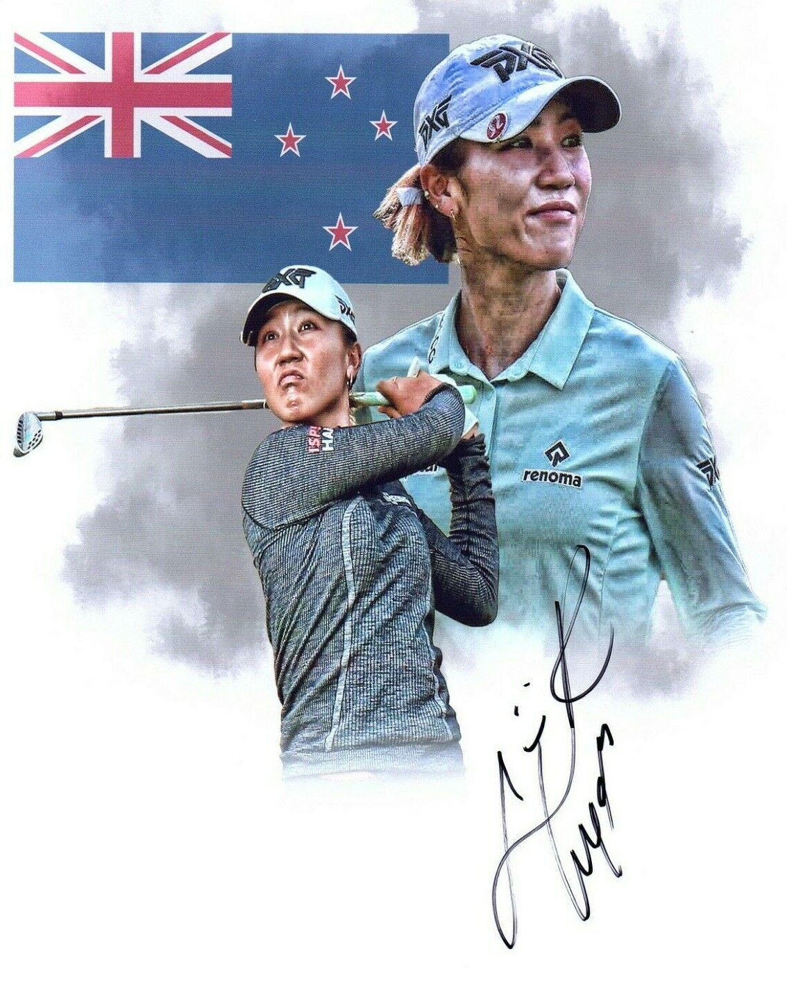 Lydia Ko LPGA star hand signed autographed 8x10 golf Photo Poster painting edit coa GIRL WONDER