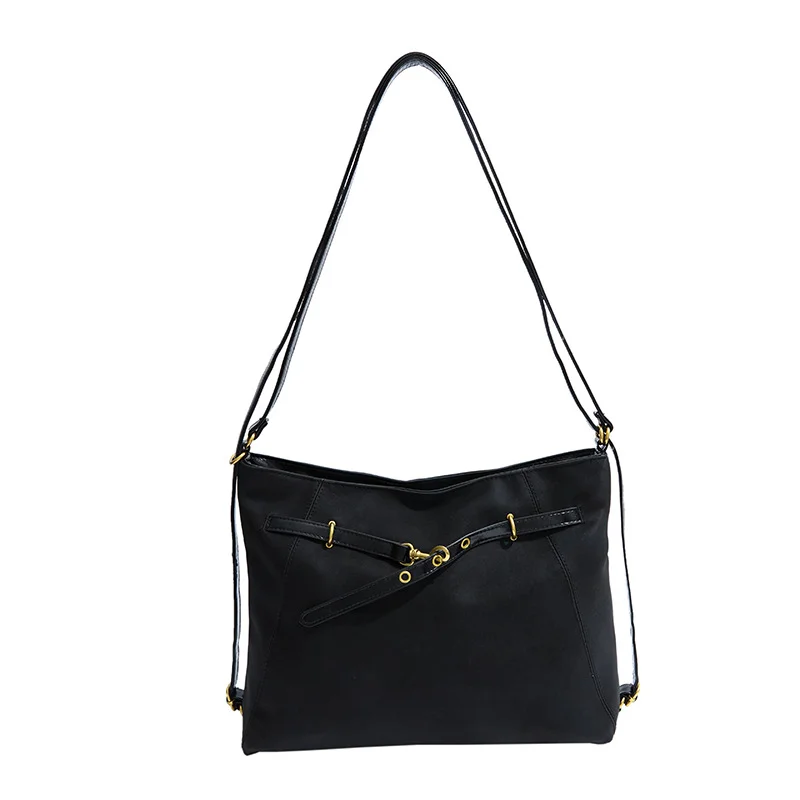 Pongl Pongl Suede Versatile Bag Women's Bag 2024 New Fall Casual Versatile Double Backpack Female Commute Tote Bag