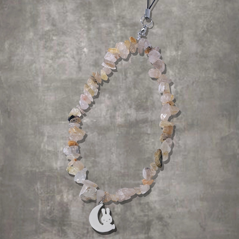 Artistic Commute Geometric Stone Zinc Alloy Mobile Phone Chain