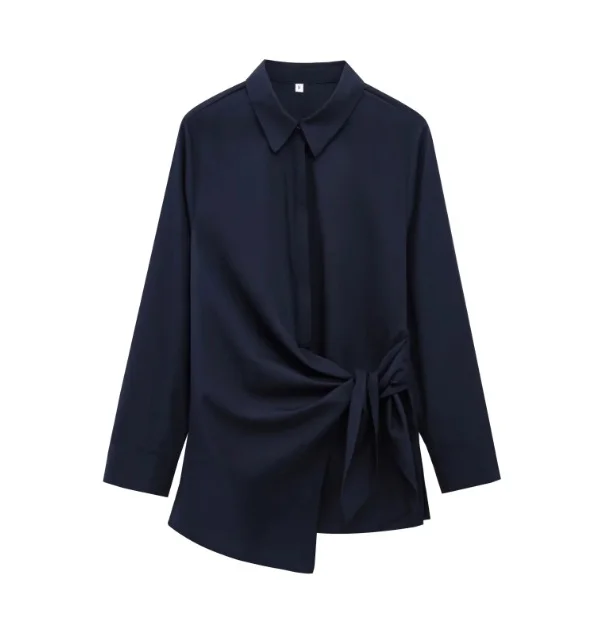 Nigikala Nigikala Women's Explosive Fashion Casual Double Tidal Silk Shirt