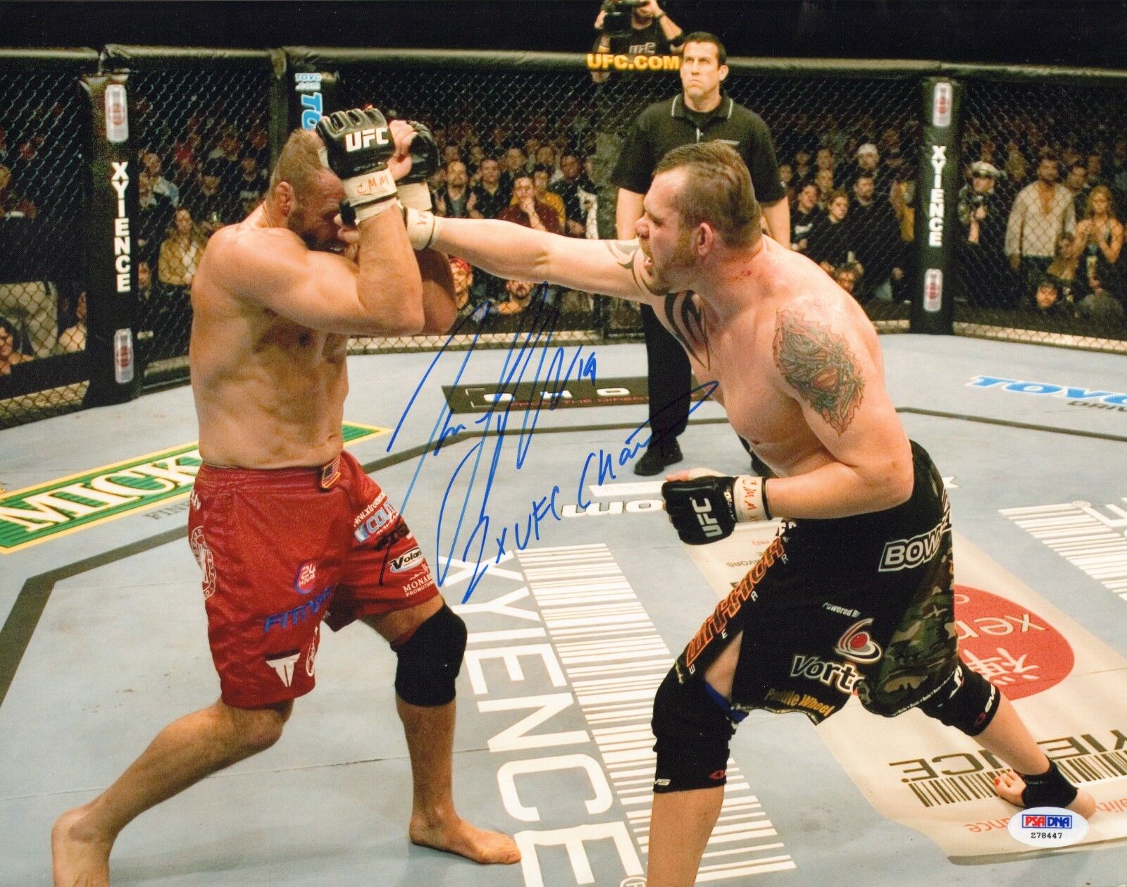 Tim Sylvia Signed 11x14 Photo Poster painting PSA/DNA COA UFC 68 Randy Couture Picture Autograph