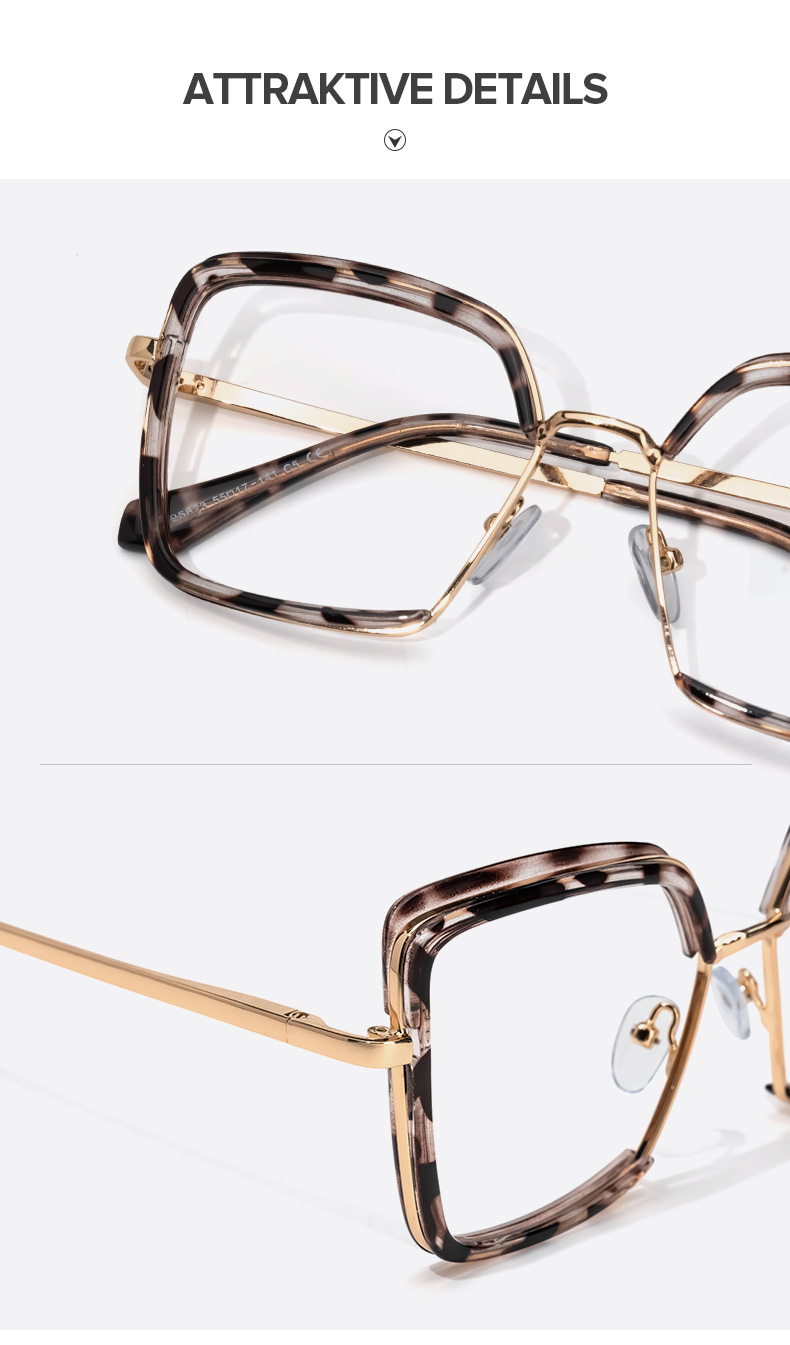 Chris Schwarz-Tortoise Geometrisch Brille