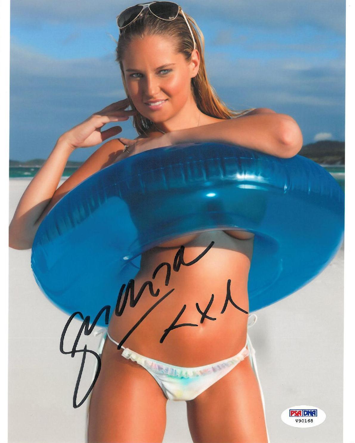 Genevieve Morton Signed SI Swimsuit Model Autographed 8x10 Photo Poster painting PSA/DNA #V90168