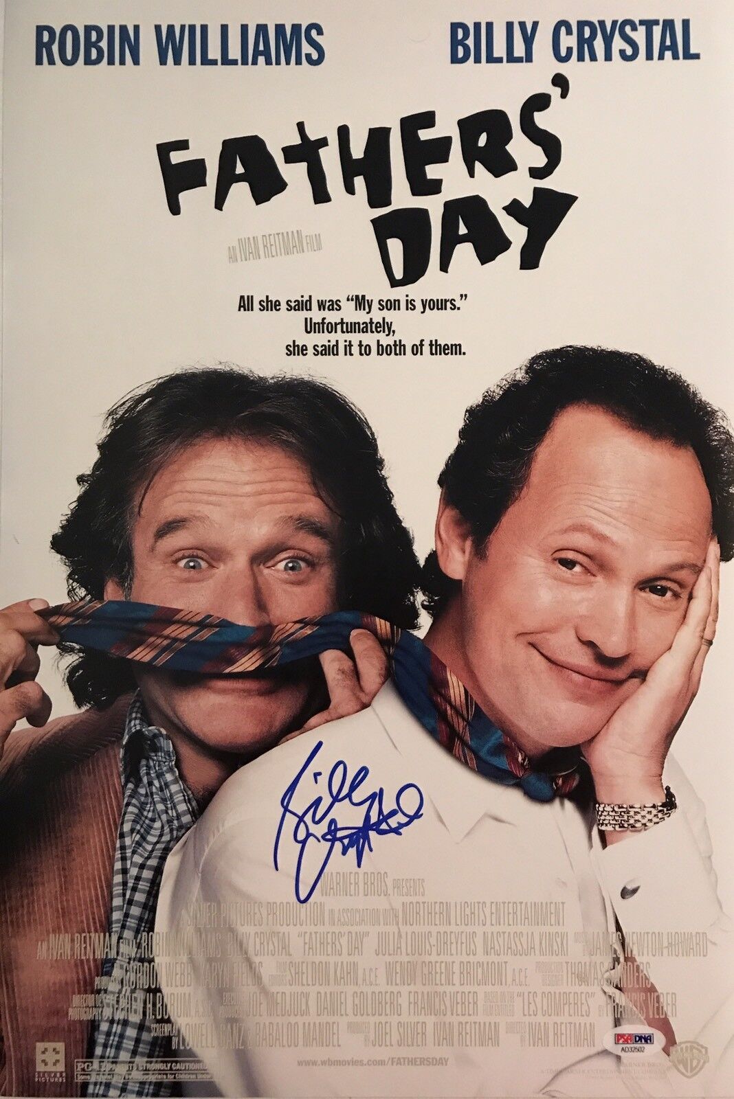 Billy Crystal Signed Auto 12x18 Photo Poster painting City Slickers Yankees Fathers Day Psa/dna