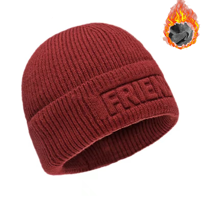 Men's Knitted Jacquard Thickened Warm Ear Protection Hat