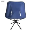 360 Degree Rotating Outdoor Folding Chair Camping Chair Swivel Chair Moon Chair Portable Beach Chair Fishing Chair