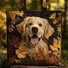 Autumn Golden Retriever Quilted Tote  Bag🔥All items are shipped in a default size of 15x14 inches.