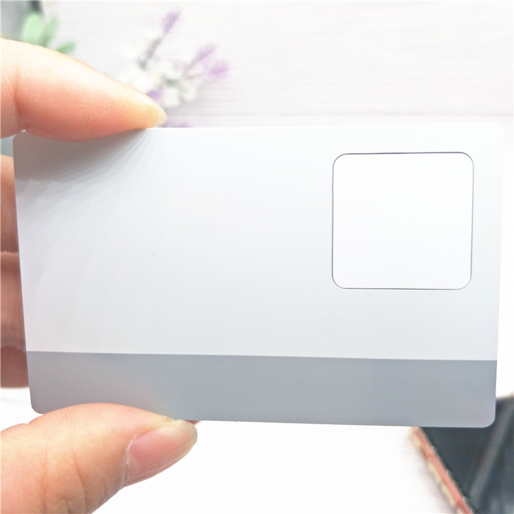 Bio Social Media sharing Nice Neat Matte White Metal NFC Business Card