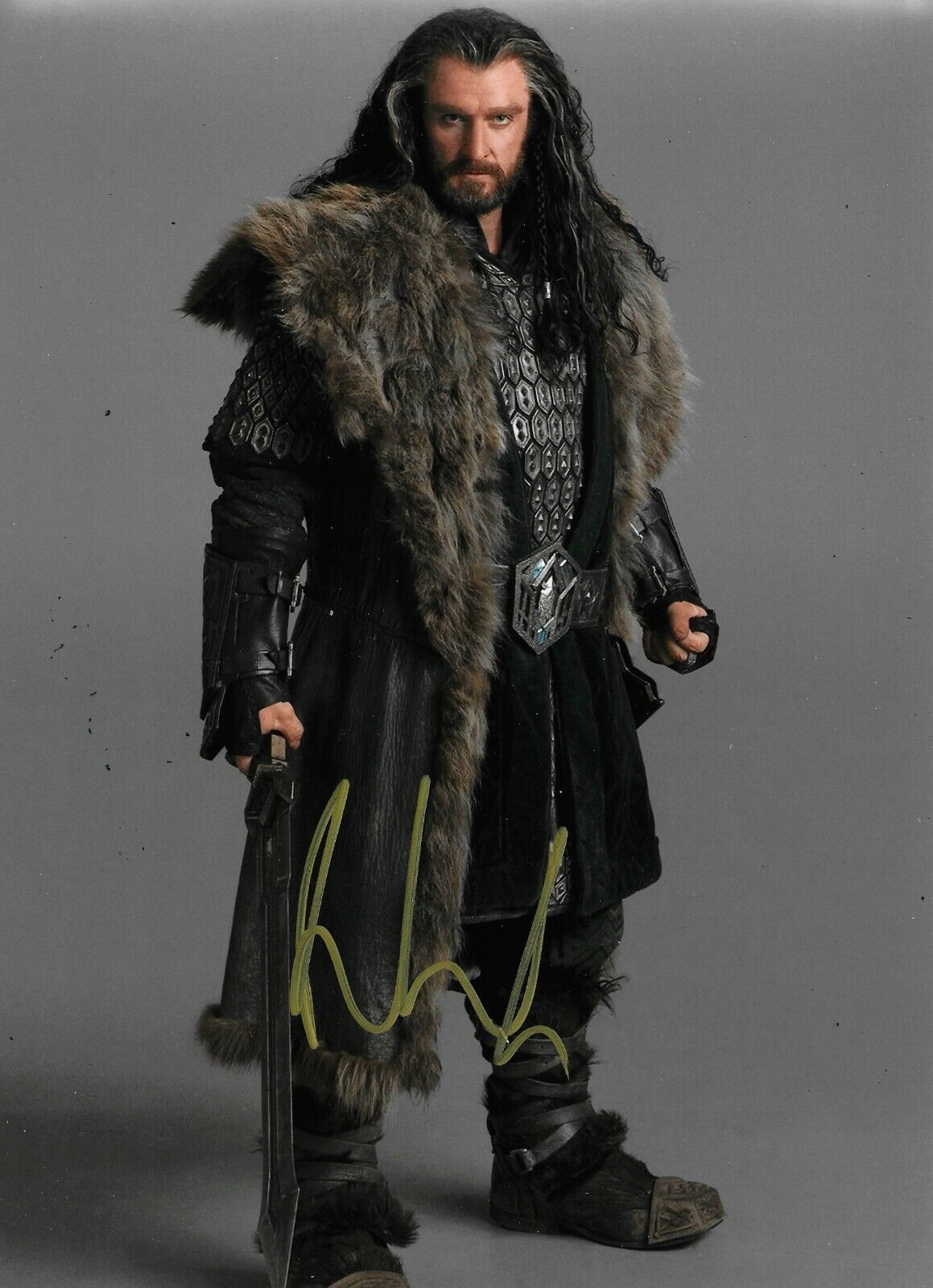 Richard Armitage Signed The Hobbit 12x8 Photo Poster painting AFTAL