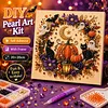 Framed Halloween Black Cat Pumpkin -  DIY Pearls Painting Kit for Creativity DIY Pearl Dot Crafts for Gift Home Wall Decor 20x20CM