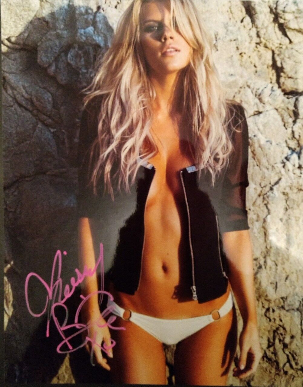 CHRISSY BLAIR SIGNED UFC OCTAGON GIRL 8x10 Photo Poster painting MMA Auto COA autograph 2