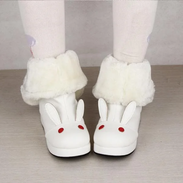 Lolita Kawaii Rabbit Snow Boots with Bowknot SP165020