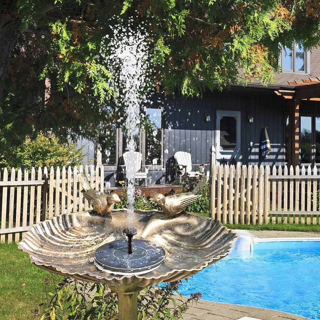 Floating Small Pond Fountain Garden Pool Decorations Solar Power Pump