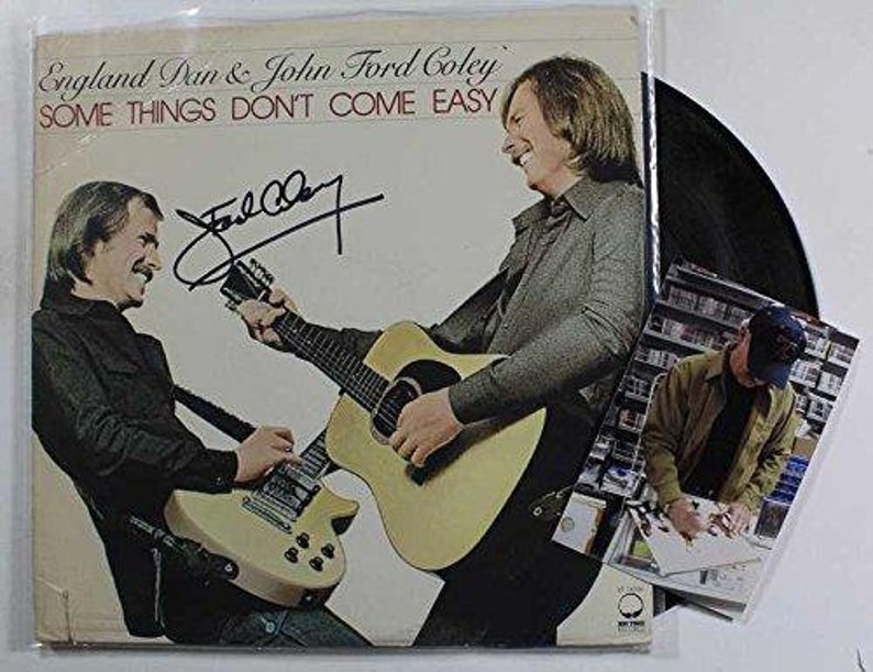 John Ford Coley Signed Autographed Some Things Don't Come Easy