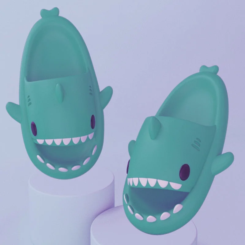 Man Women Shark Slippers Summer Adult Couple Slippers Indoor And Outdoor Funny Home Shoes Lovely Cartoon Cute Animal Slipper