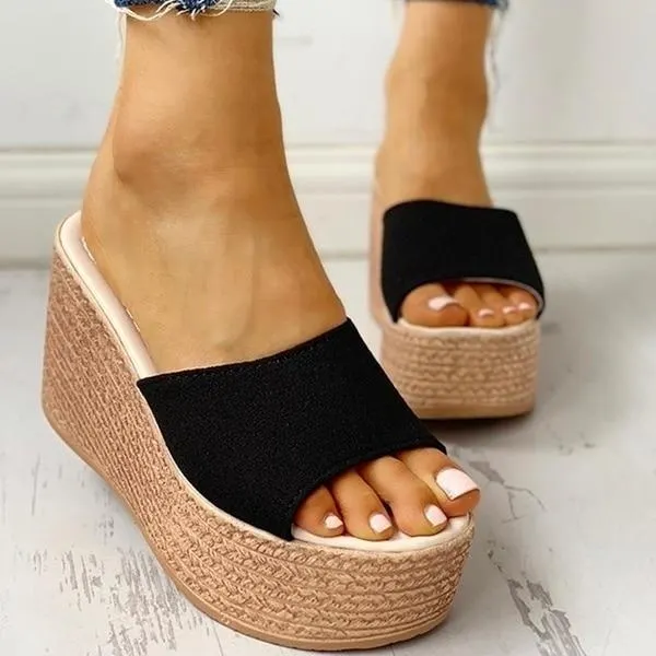Fashion 2021 New Summer Women's Sandals Peep-Toe Shoes Woman High-Heeled Platfroms Casual Wedges For Women High Heels Shoes