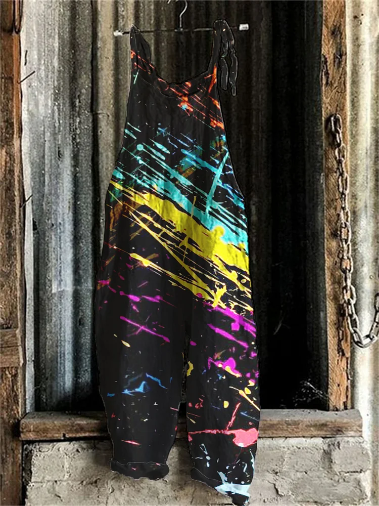 Colored striped jumpsuits