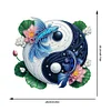 Acryl Yin Yang Diagramm von Fischen, die im Wasser spielen - 5d DIY Handwerk Anh&auml;nger