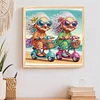 Diamond Painting-DIY Crystal Rhinestone Cute Old Lady Sisters