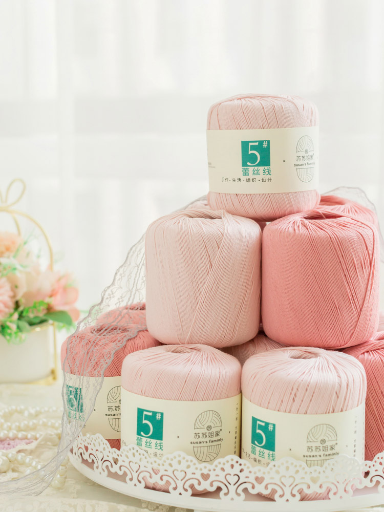 Susan's Premium #5 Lace Cotton Yarn – Soft DIY Crochet Kit