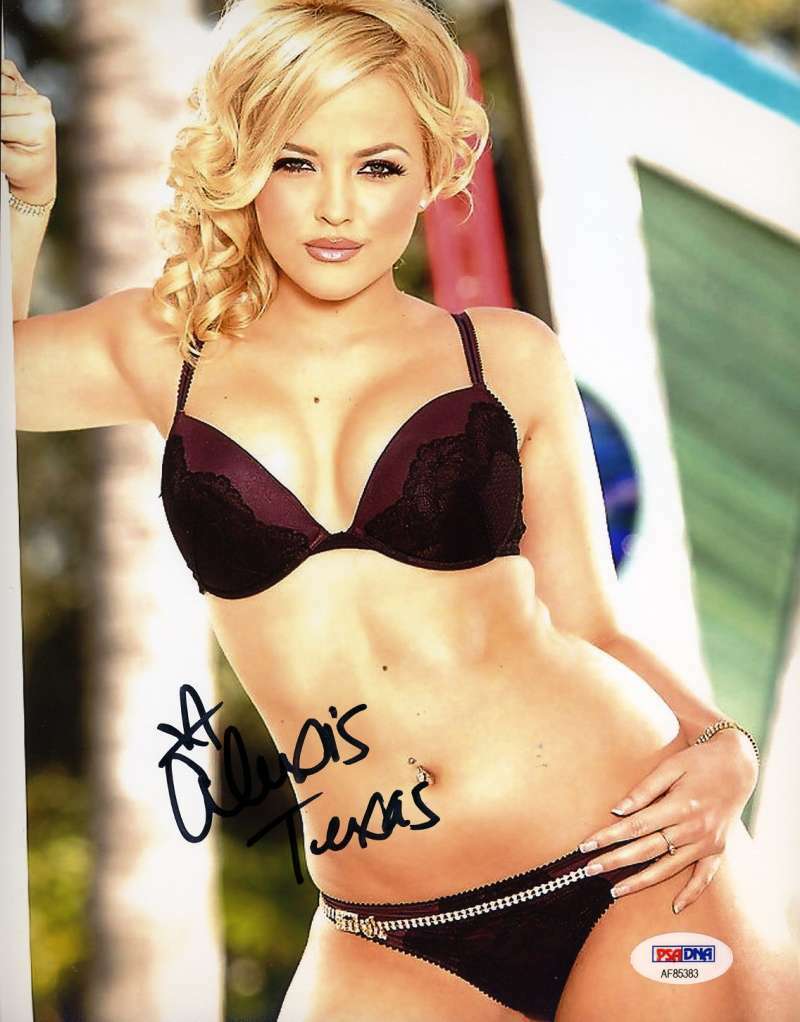 Alexis Texas Psa Dna Coa Autograph 8x10 Avn Photo Poster painting Hand Signed