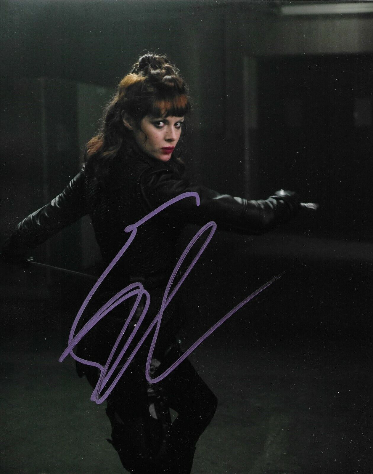 Emily Beecham Signed Into The Badlands 10x8 Photo Poster painting AFTAL