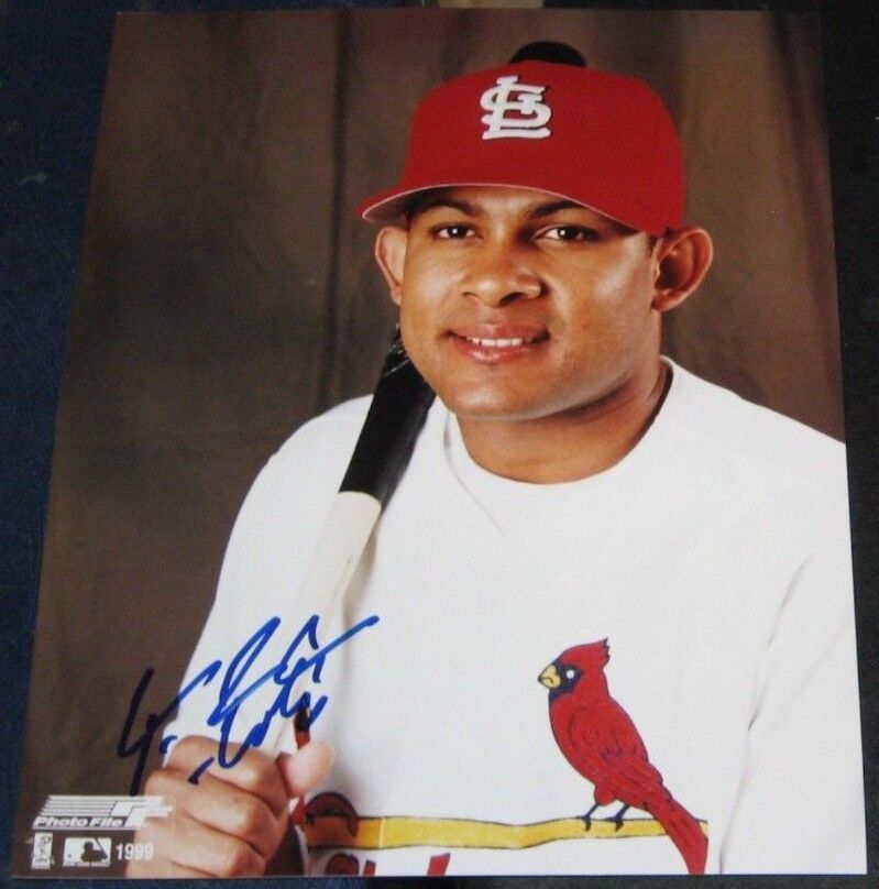 Fernando Tatis St Louis Cardinals SIGNED Autographed Photo Poster painting FILE 8x10 Baseball