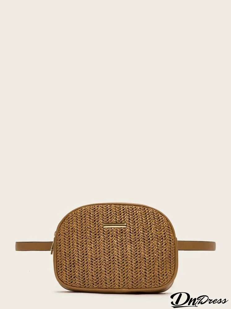 Woven Detail Fanny Pack