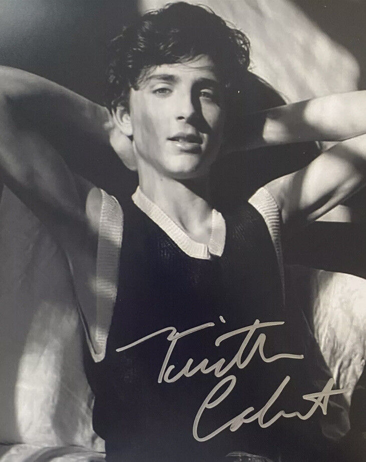 Timothée Chalamet? signed Autographed 8x10 Photo Poster painting Sexy