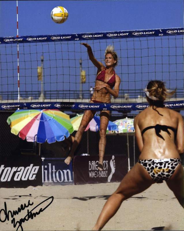 Chrissie Zartman authentic signed AVP volleyball 8x10 Photo Poster painting W/Cert Autographed 2