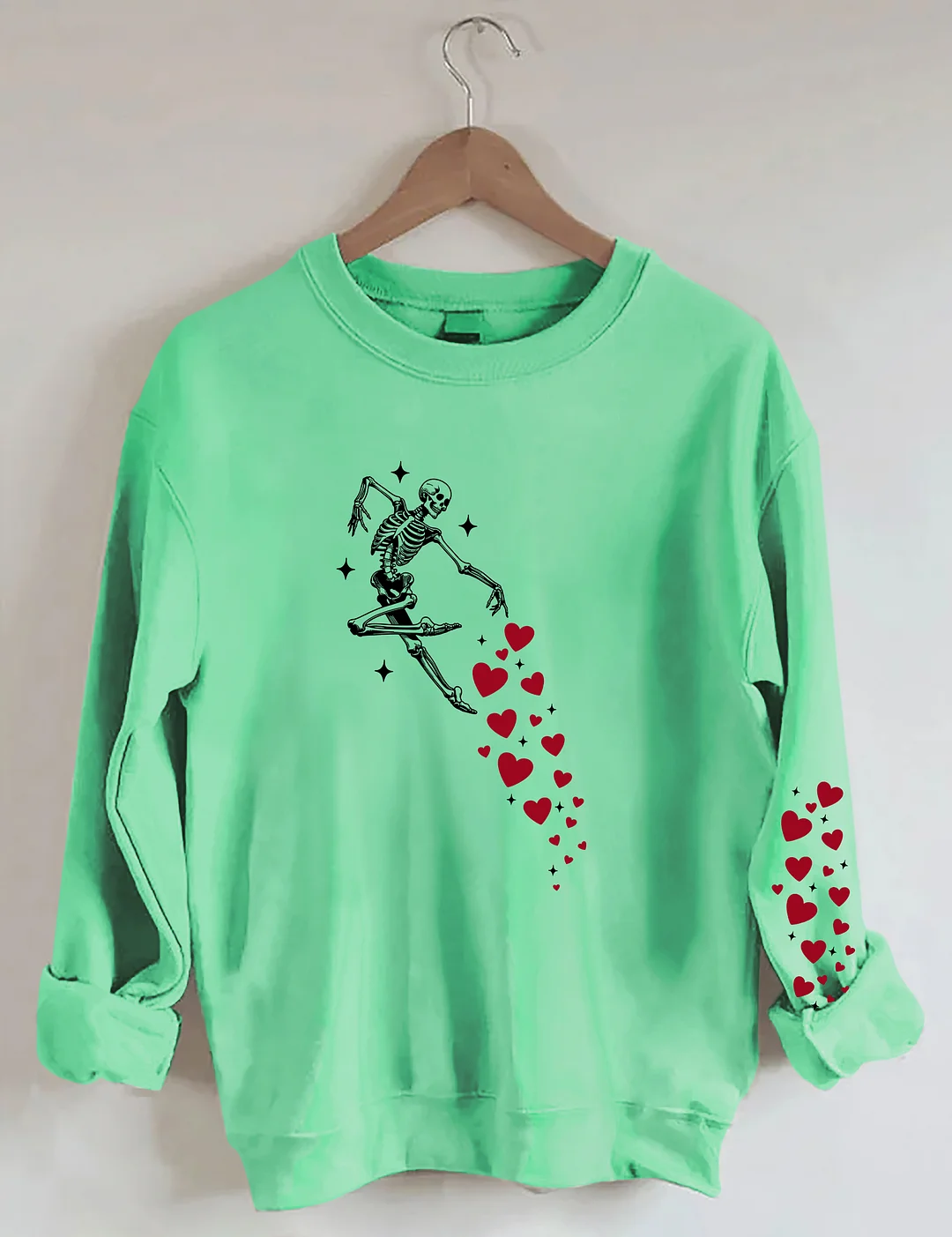 Valentines Day Skeleton Sweatshirt
