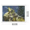 Wolf Howling In Snow-14CT Stamped Cross Stitch 56*42cm/22.05*16.54in tapestrymarket
