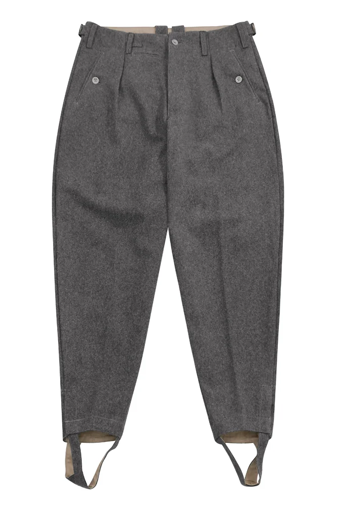   Wehrmacht German M1942 Stone Grey Wool Trousers German-Uniform