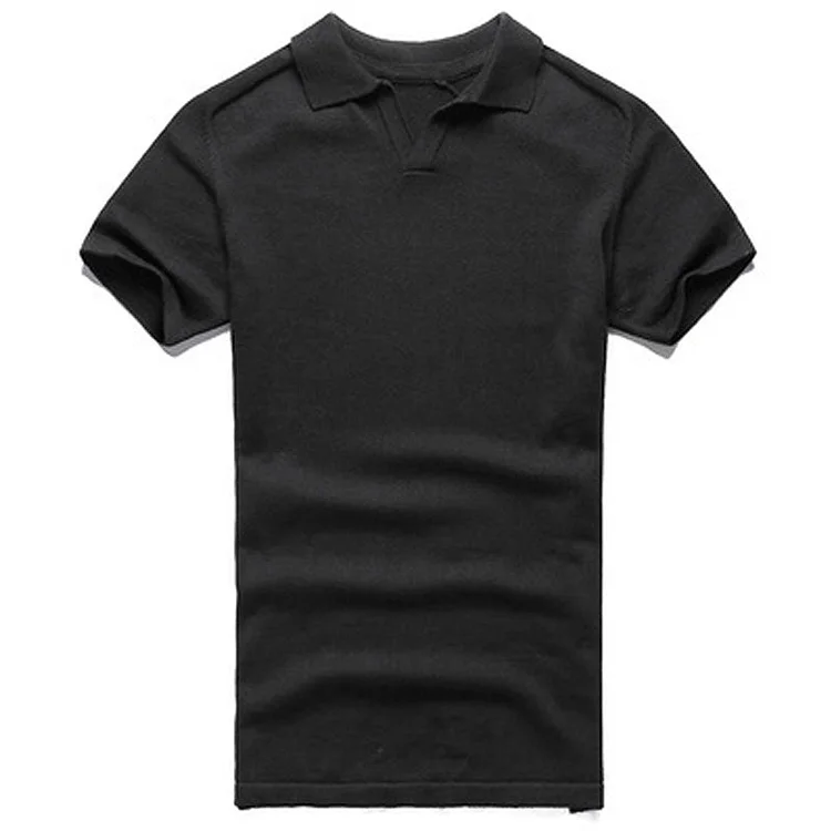 Men Casual Jacket Slim Coat Summer Solid Color Short Sleeve Men's Slim Polo Shirt Short Sleeve