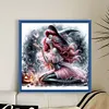 Halloween Mermaid Princess Witch-11CT Stamped Cross Stitch 40*40cm/15.75*15.75in
