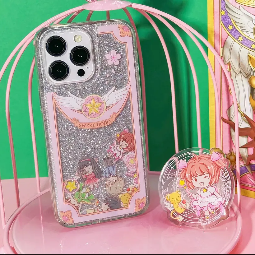 Sakura peripheral quicksand phone case
