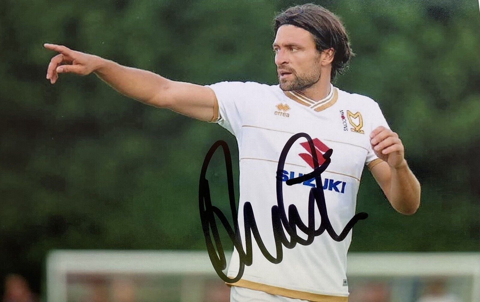 Russell Martin Genuine Hand Signed MK Dons 6X4 Photo Poster painting