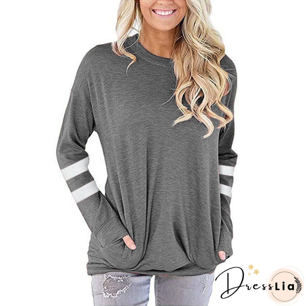 Manga Larga Tops Women Pink Long Sleeve Tees Ropa Mujer Spring Womens Fashion Tunique