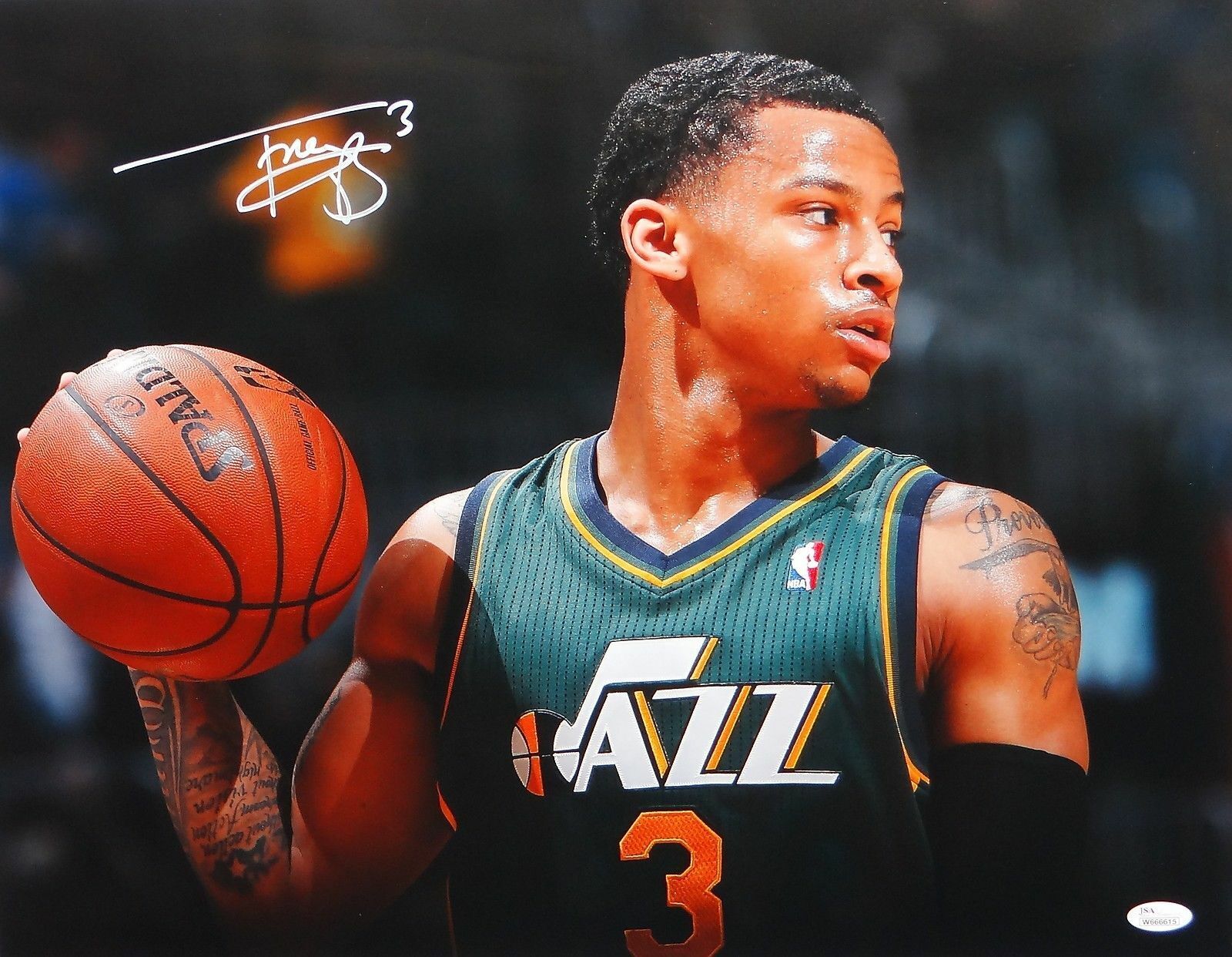 Trey Burke Autographed 16x20 Up Close Photo Poster painting-JSA W Authenticated