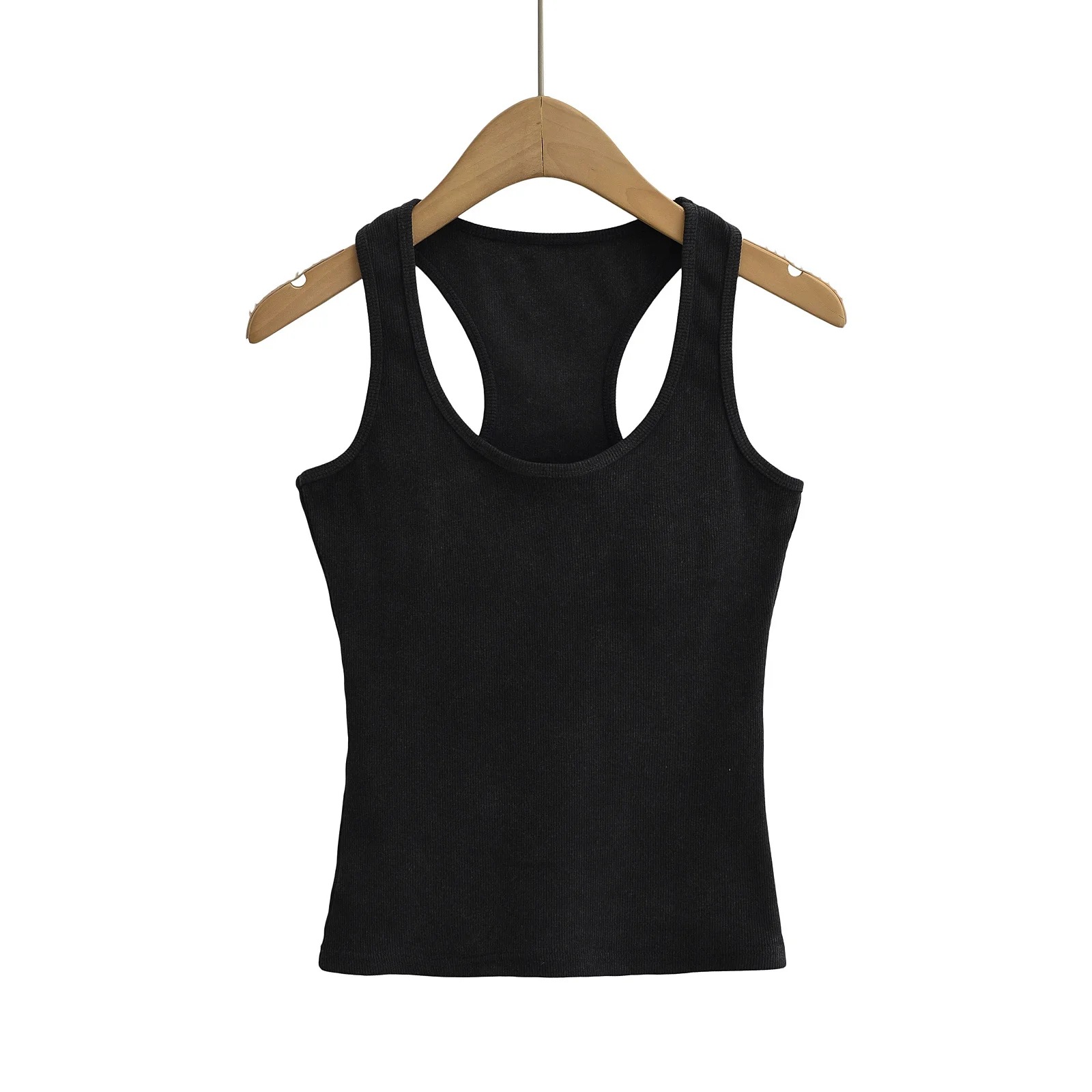 Prosperousluck Pure Desire Spicy Girl Sling Vest Women's 2025 Summer Slim Narrow Shoulder Square Neck Solid Thin Style Short Top XGFB