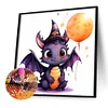 (40*40cm)Halloween Pterosaur - Full Round Drill Diamond Painting